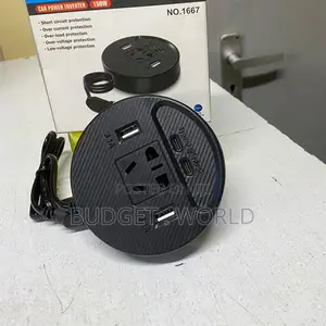 -Dual Dc12v/24v to Ac 220v 4 Usb Ports 150w Car Extension