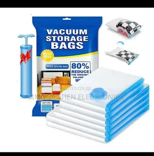 6pcs Vacuum Storage Bags With Suction Pump