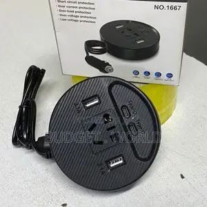 >150w 3.1 Amp | Black 12v Dc in 220v Ac With 4xusb