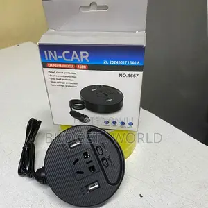 > Usb 2x Type-A, 2 X Type-C 3.1 Amp | Black Color Car Power Inverter