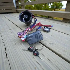 Long Range Vehicle Alarm System With Flip Keys and Loud Siren