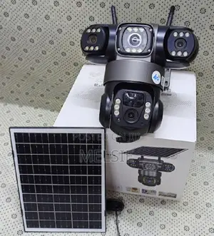 High Definition 4g Triple Lens (Three) Solar Powered PTZ Camera