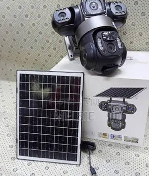 Smart Home V380 4g Triple Lens Solar PTZ Camera