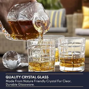 750 Ml Crystal Whisky Decanter+6glasses
