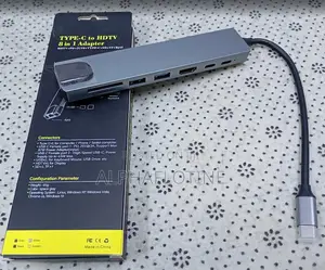 Aluminum Alloy Type C Usb Hub 8 in 1