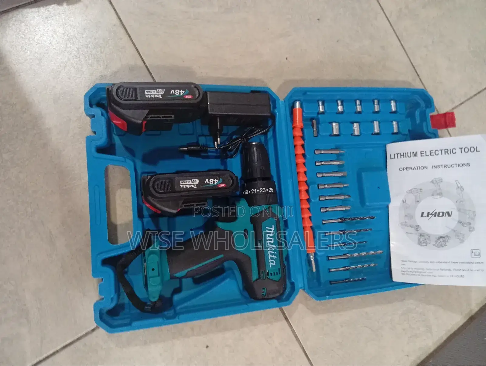 Makita 48v Cordless Drill Set.