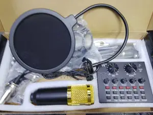 Bm800 Condenser Microphone Kit With V8 Live Sound Card