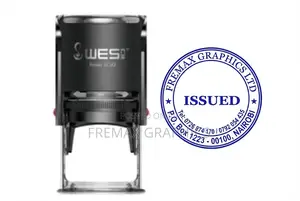 Round Self-Inking Stamp – Clear Professional