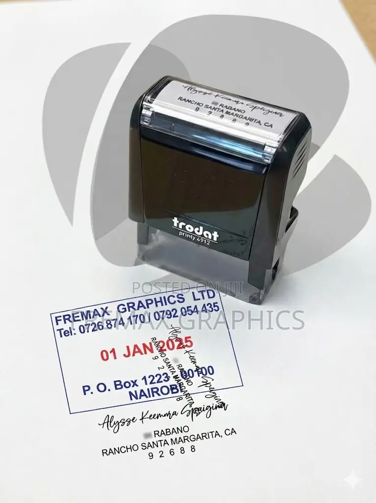 Compact Office Stamp – Clean Efficient