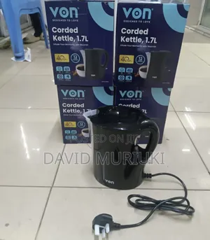 Von Vskc17bnk 1.7 Litres Upright Corded Kettle