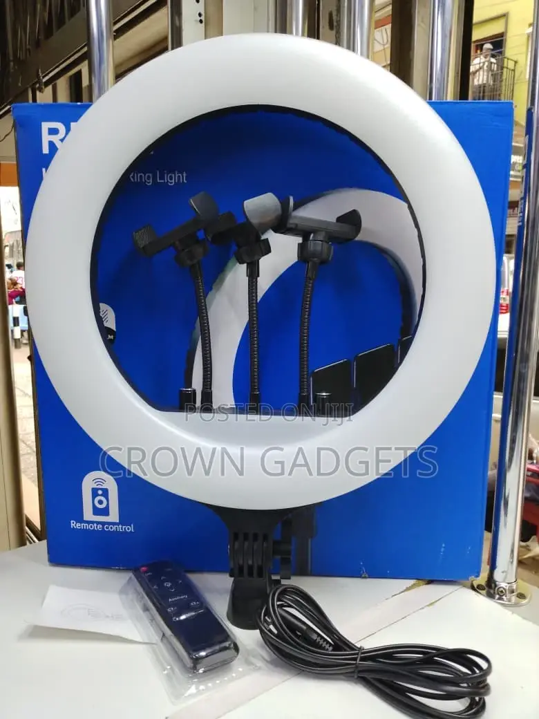 Professional 14-Inch Rl-14 Ring Light With Tripod Stand