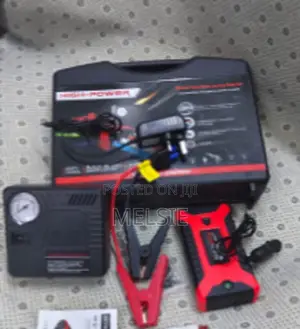 Jump Starter With Air Pump and Anti-Spark Safety System