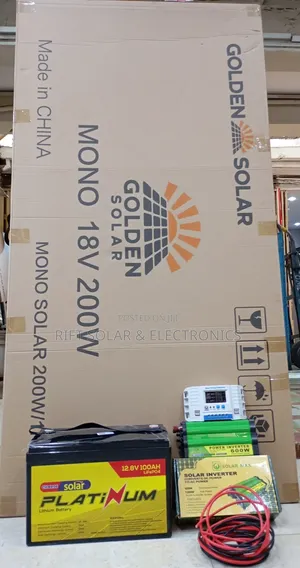 100ah Lithium Battery Home Full Kit - 200w Inverter - 600w Inverter