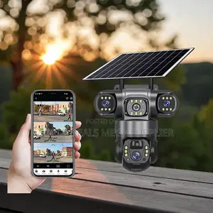 Remote View Monitoring V380 Pro 4g PTZ Triple Lens Solar CCTV Camera