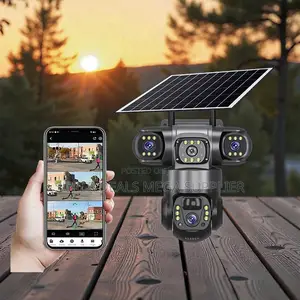 Quality Ensured V380 Pro 4g PTZ Triple Lens Outdoor Solar CCTV Camera