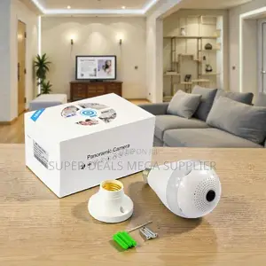 360 Rotation 1080p Full Hd Night Vision Activated Wifi Bulb Camera