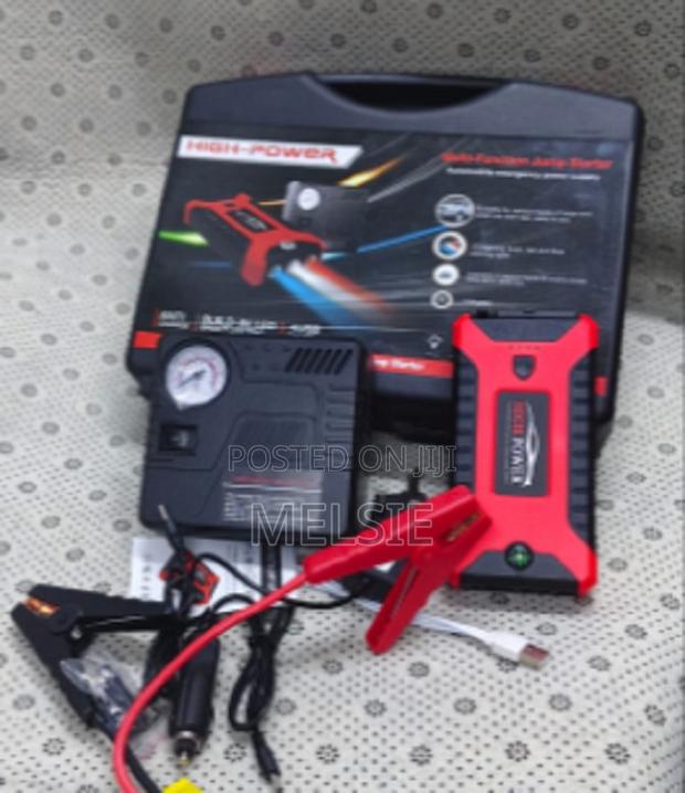 Car Jumpstarter Kit With Air Compressor 99800mah Car Jump Starter
