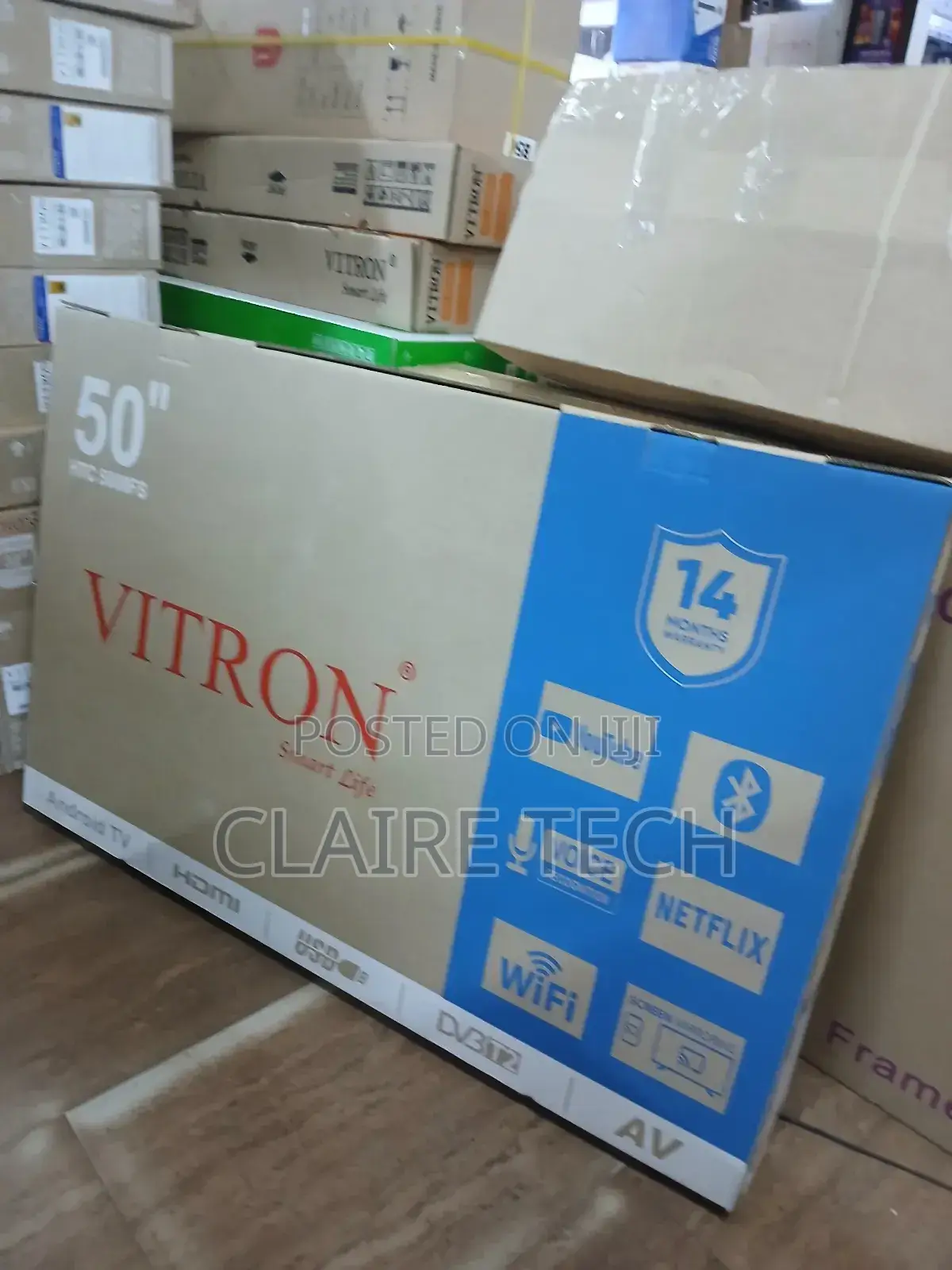 Vitron 50" Inch,Frameless Ultra Hd Smart Android Tv