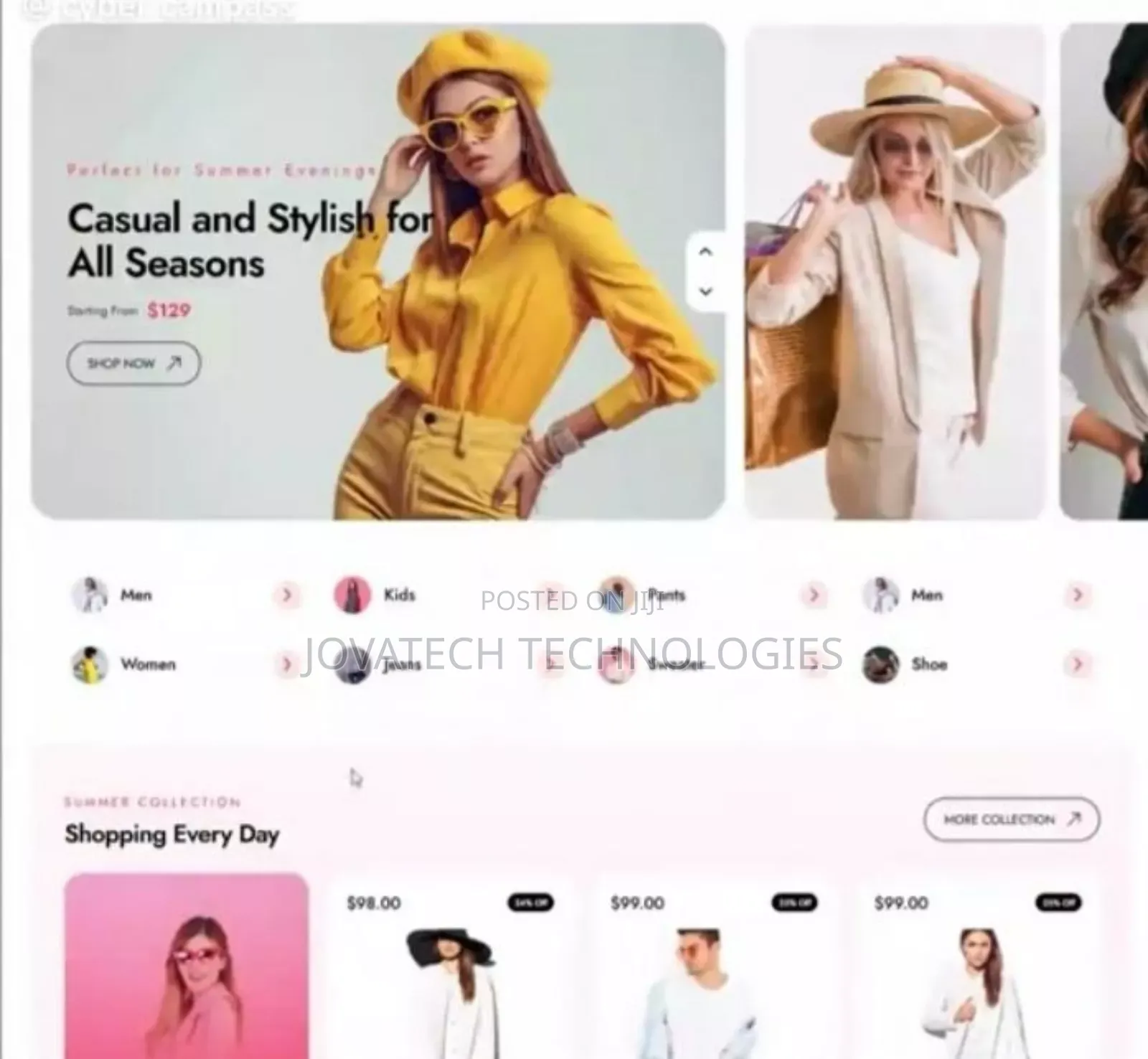 E Commerce Website Development for Businesses Jovatech Technologies