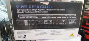 Super X Pro Cx3400 Behringer Stereo 2way, 3way, Mono, 4way Crossover