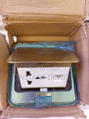 Metallic Pop-Up Floor Socket Box
