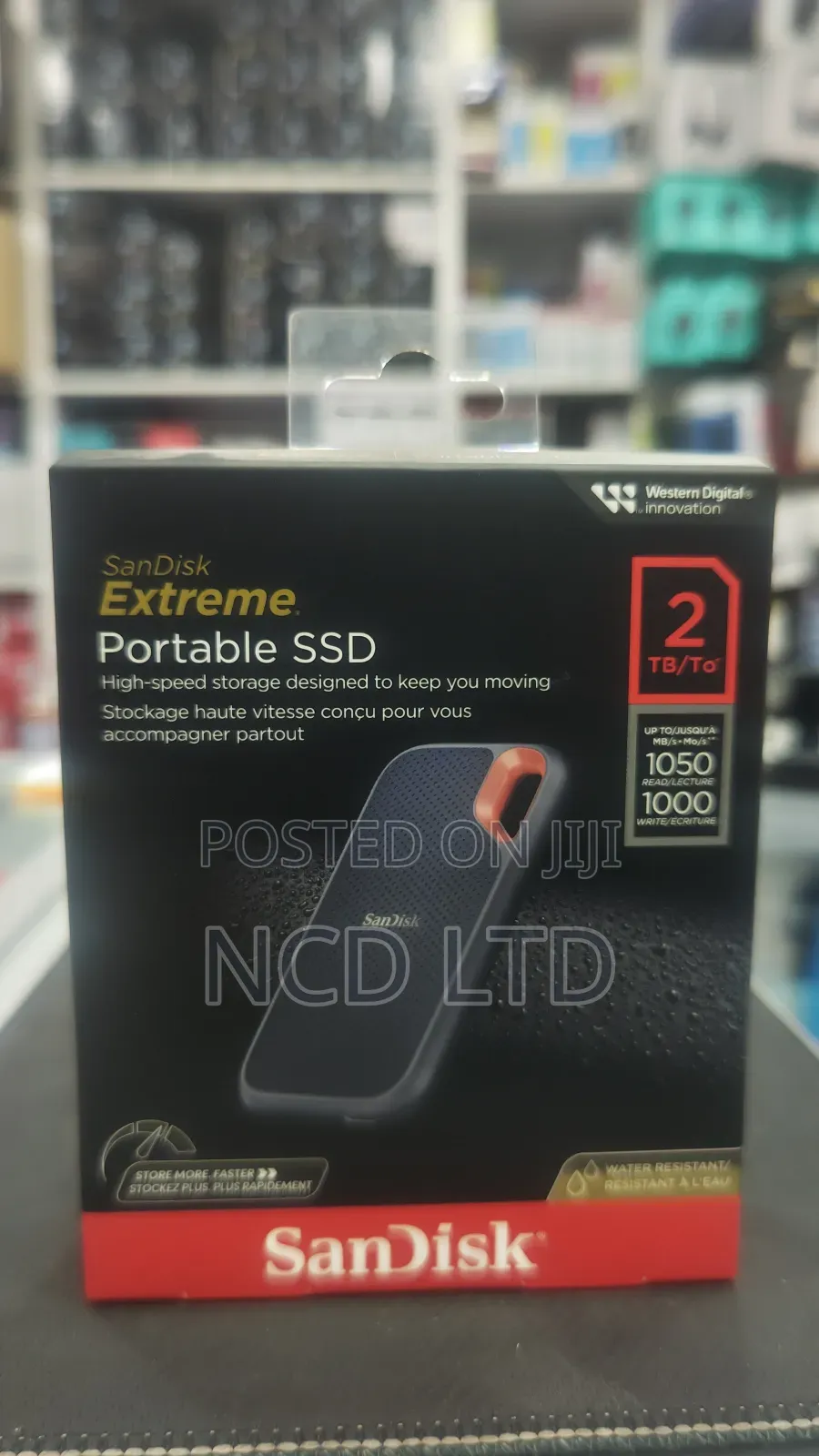 Sandisk 2tb Extreme Portable External SSD - Up to 550mb/S - Usb-C