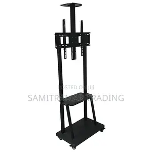 Ava1700 Rolling Cat Mobile Tv Stand Size 32" to 75" Adjustable Height