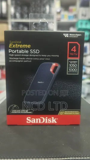 Sandisk 4tb Extreme Portable External SSD - Up to 550mb/S - Usb-C