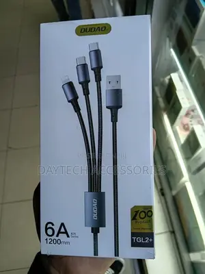 Dudao Super Fast Charging Cable 1.2m 3 in 1 Multi Charging Cable