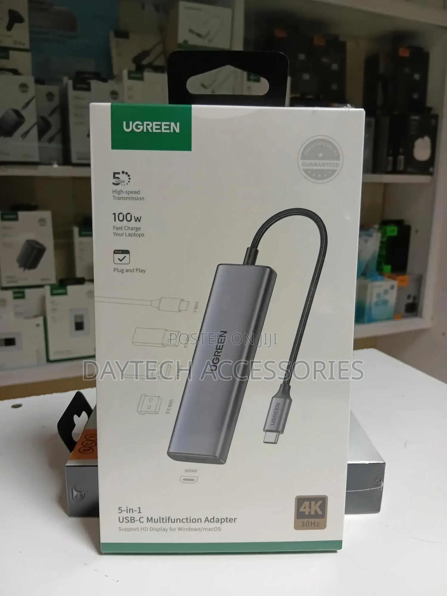 Ugreen Usb-C Multi-Function 5-in-1 Hub Adapter.