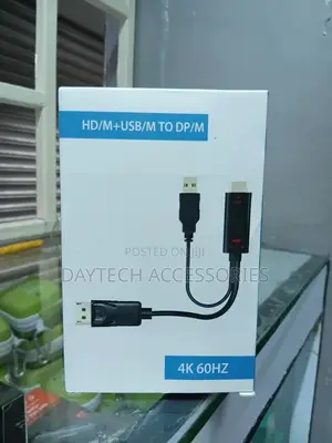 Hdmi to Displayport Cable Adapter/Converter With Usb Power.