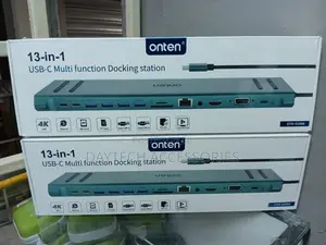 Onten 9199a 13 in 1 Usb C Multifunction Docking Station - Pine Green.