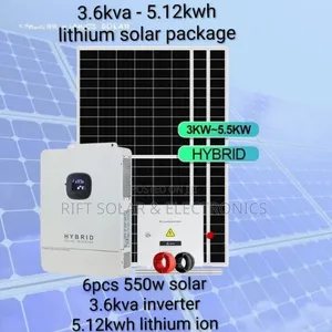 Snadi 3.6kva - 5.12kwh Lithium House Solar Package