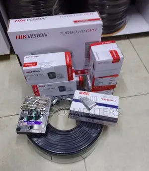 4 Channel CCTV Kit Hikvision With Night Vision+ Motion Detection)