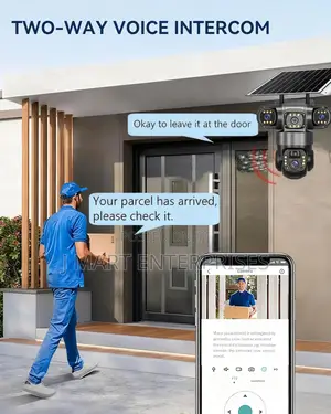 Solar Camera 4g Sim Outdoor 3 Lens 3 Screen Human Detect Cameras