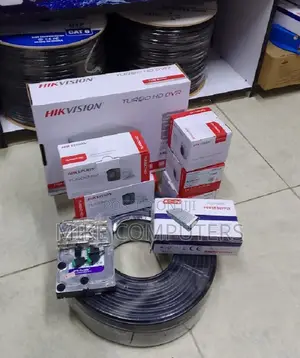 Four Hikvision Full Hd (2mp) 4 CCTV Camera Hd DVR Full Kit