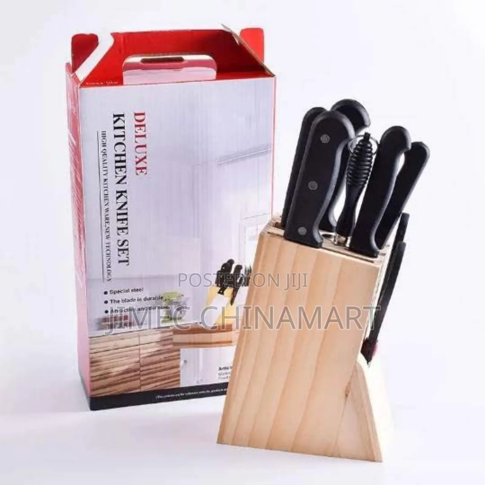 Block Kitchen Knife Set With Wooden Stand