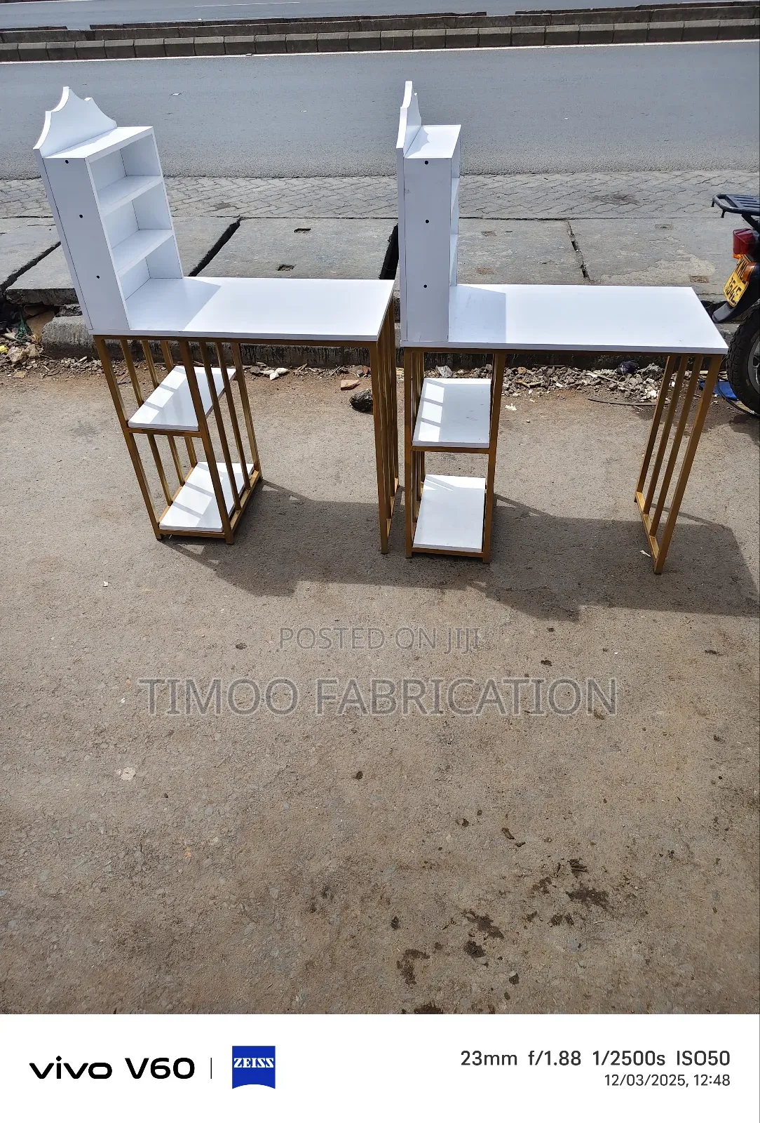 Nail Tables With Shelf