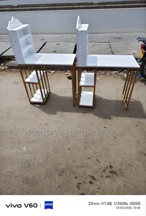 Nail Tables With Shelf