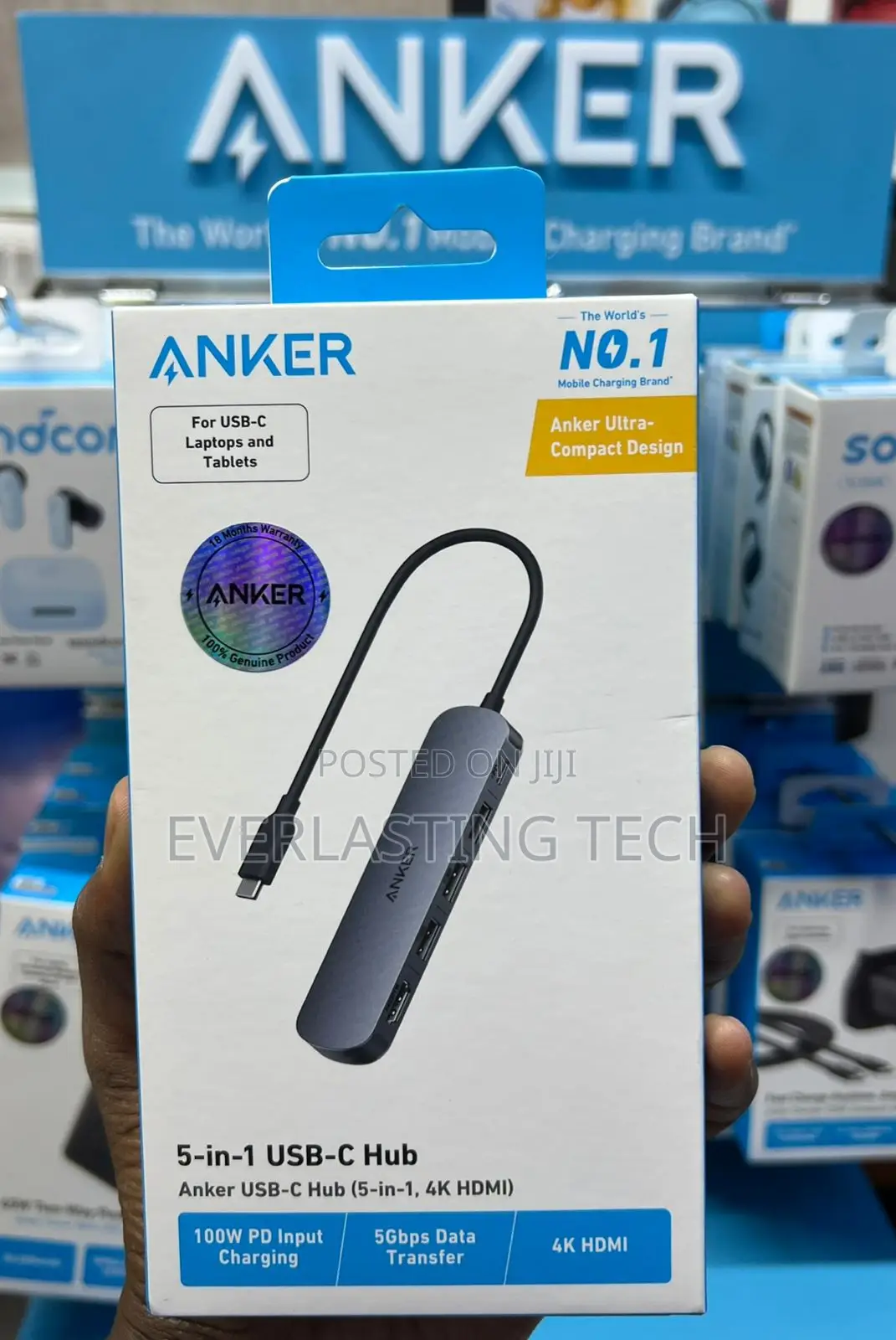 Anker Usb-C Hub (5-in-1, Hdmi) With 100w Pd
