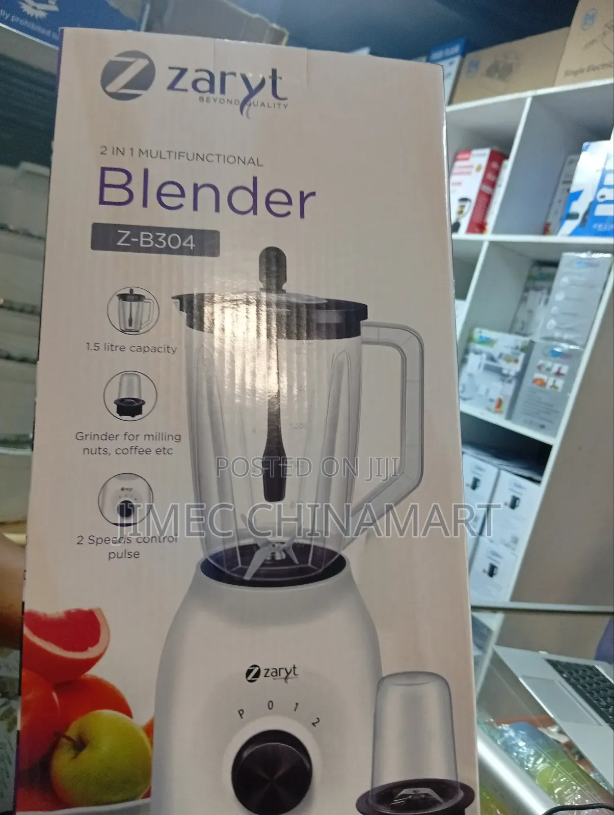 2 in 1 Zaryt Multifunctional Blender 1.5l