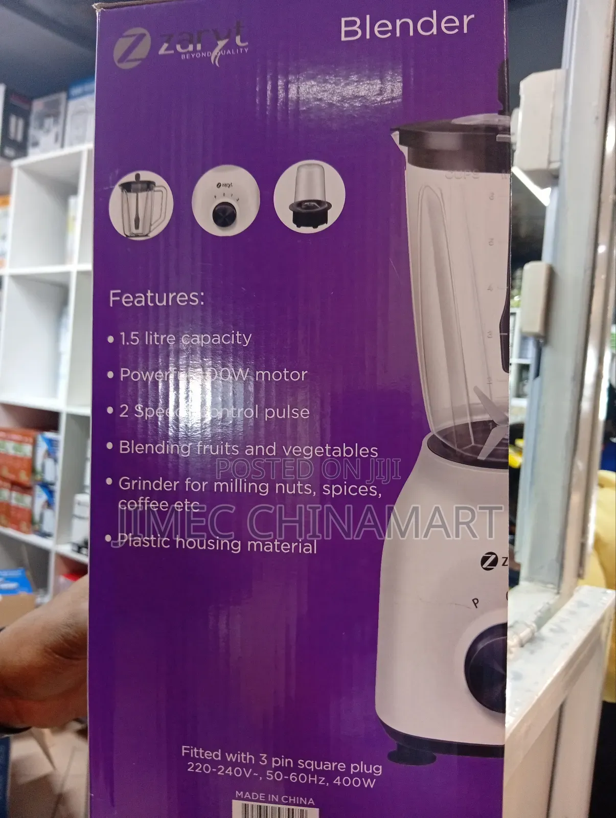 2 in 1 Zaryt Multifunctional Blender 1.5l