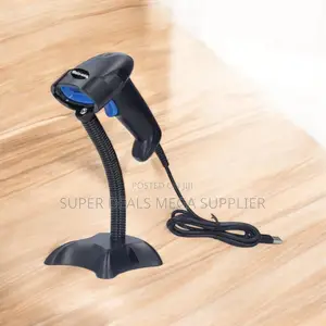 Inexpensive Usb Wired Handheld Laser Barcode Scanner Reader With Stand