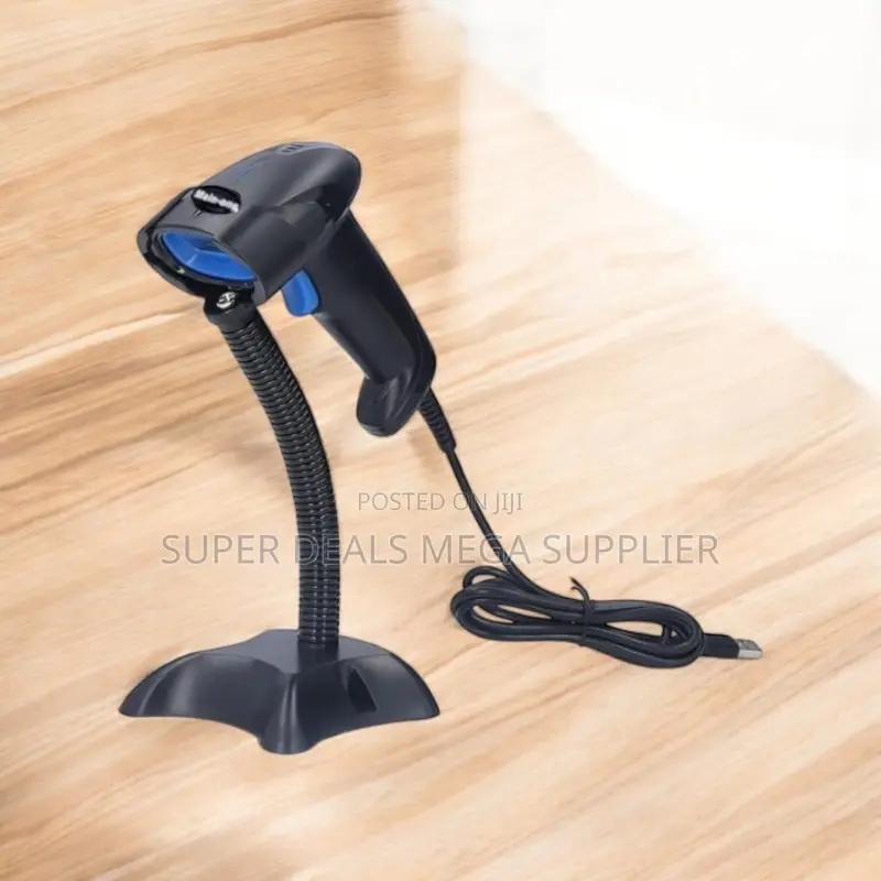 Inexpensive Usb Wired Handheld Laser Barcode Scanner Reader With Stand