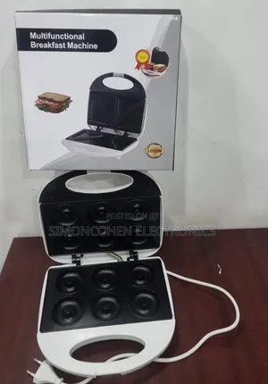 Electrical Multifunction Breakfast Machine 6pc Donut Maker