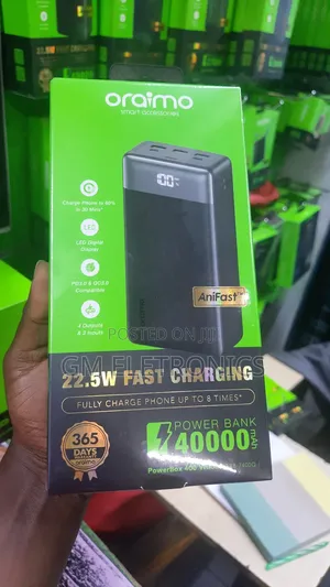 40000mah 22.5w Pd Qc Fast Charging Opb-7400q Power Bank.