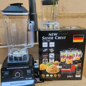 Silver Crest Sc-1589, 8500w 2-in-1 Commercial Blender With Grinder