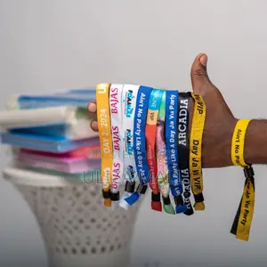 Fabric Cloth Wristbands for Events, Festivals Vip Access