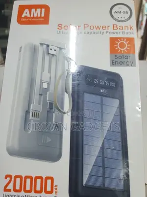 Ami Am-26 Solar Power Bank (20000mah)