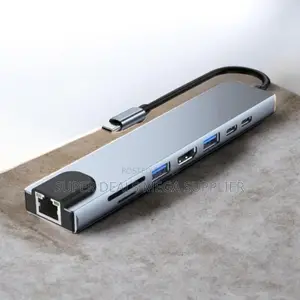 Durable High Performance 8-in-1 Usb Type C Hub Adapter With Usb Ports